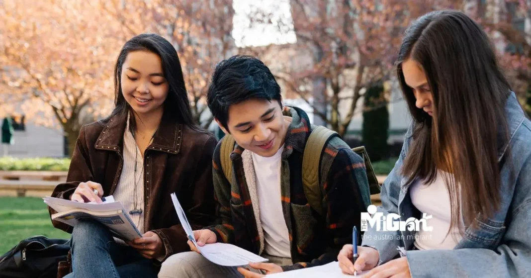 Students studying in Australia