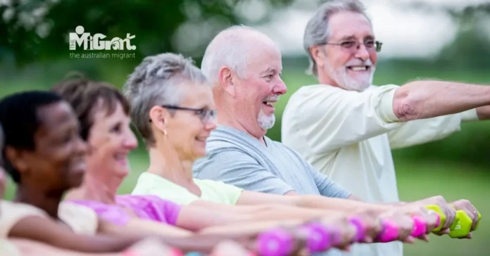 seniors exercising seniors exercising