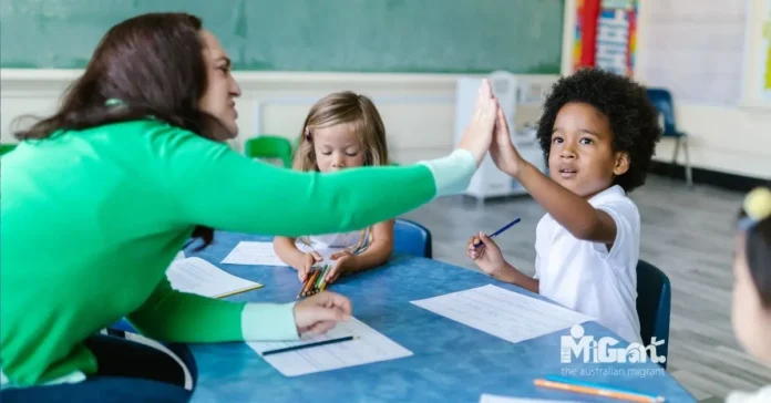 students and teacher Parent-Teacher Collaboration results in happy students